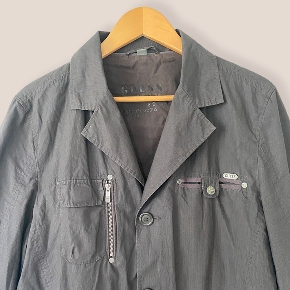 𝅺GUESS Men’s Lightweight Cotton Jacket - Picture 3 of 8
